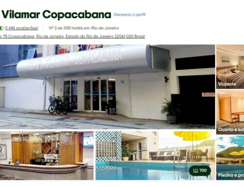 Riale Vilamar Copacabana é o 3º melhor hotel do Rio entre os 305 do estado